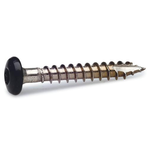 Tagrendekrogskrue 4,8x25mm Sort 100stk Fast 285644