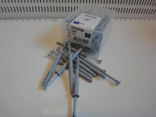 SPIKPLUGG RAWL 8X80MM 50ST