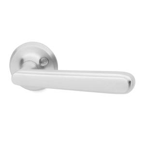 Exterior Door Handle Oxford Brushed Chrome, Habo 16447