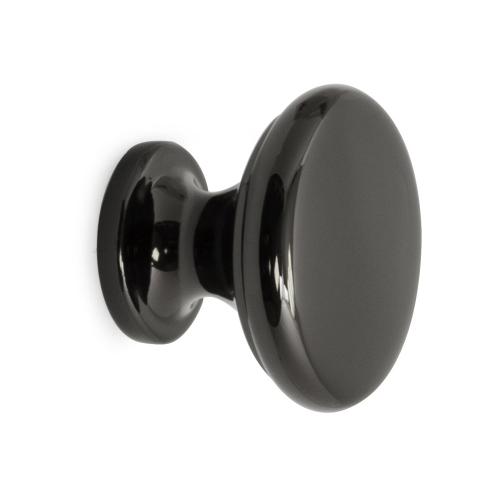 Knop Adrian 38mm Sort Nikkel Habo 100112