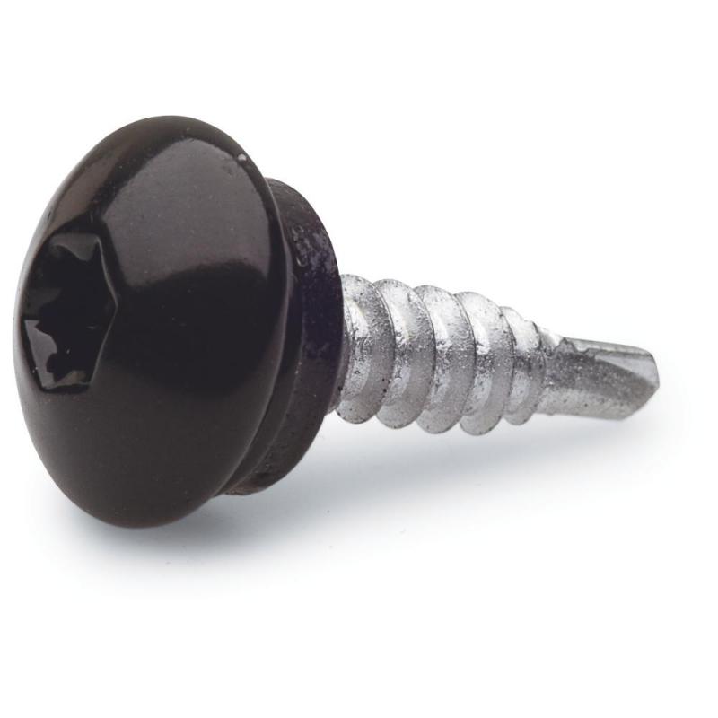 Farmarskruv Överlapp Lågt Huvud Svart 4,8x23mm 25st 284994