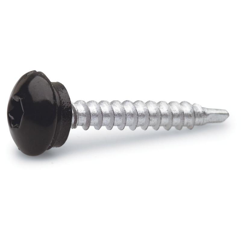 Gårdskrue Lavt Hoved Sort 4,8x35mm 25stk, Fast 284997
