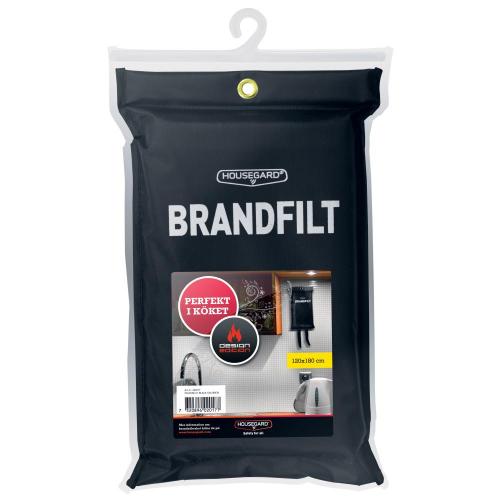 Brandfilt 120x180cm Svart Housegard