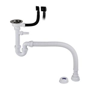 Vattenlås För Diskbänk Inkl Korgventil Och Överfyllnadsskydd 1HO Gelia