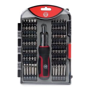 Bit Set with Ratcheting Handle, 71-Parts, ETC 990014