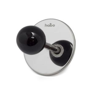 Hook Pearl Self-Adhesive, Black, 5pcs, Habo 100366