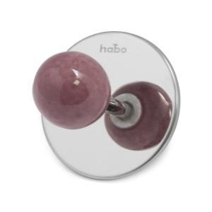 Hook Pearl Self Adhesive, Purple, 5pcs, Habo 100371