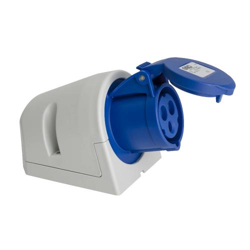 Vægstikkontakt CEE UI 216-6S+RU 16A IP44 Blå Garo