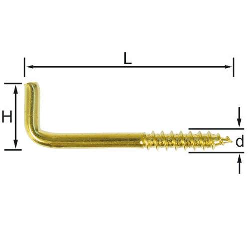 VINKELKROK ART 7 MÄSSING 20MM 5ST