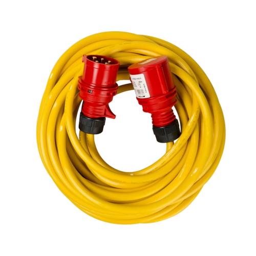 Forlængerledning Polyurethan 10m 3-Faset 5G2,5mm² 16A 400V Gul Gelia