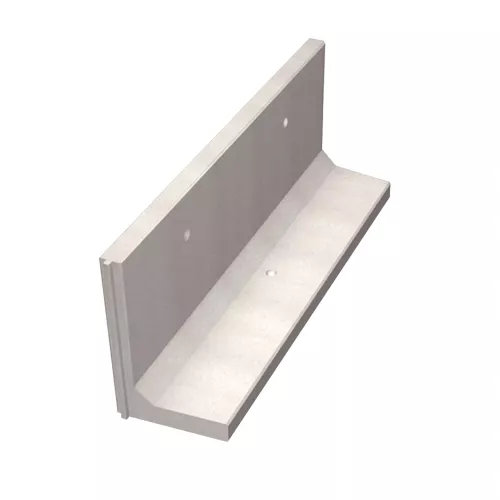 Stödmurelement L-stöd 4kN Grå 600x2000mm