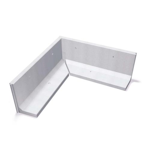 L-Stöd Hörn 90° Grå 1000mm, Benders 2870407A