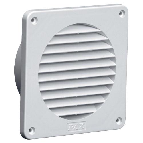 Ytterväggsgaller 100mm Vit Pax
