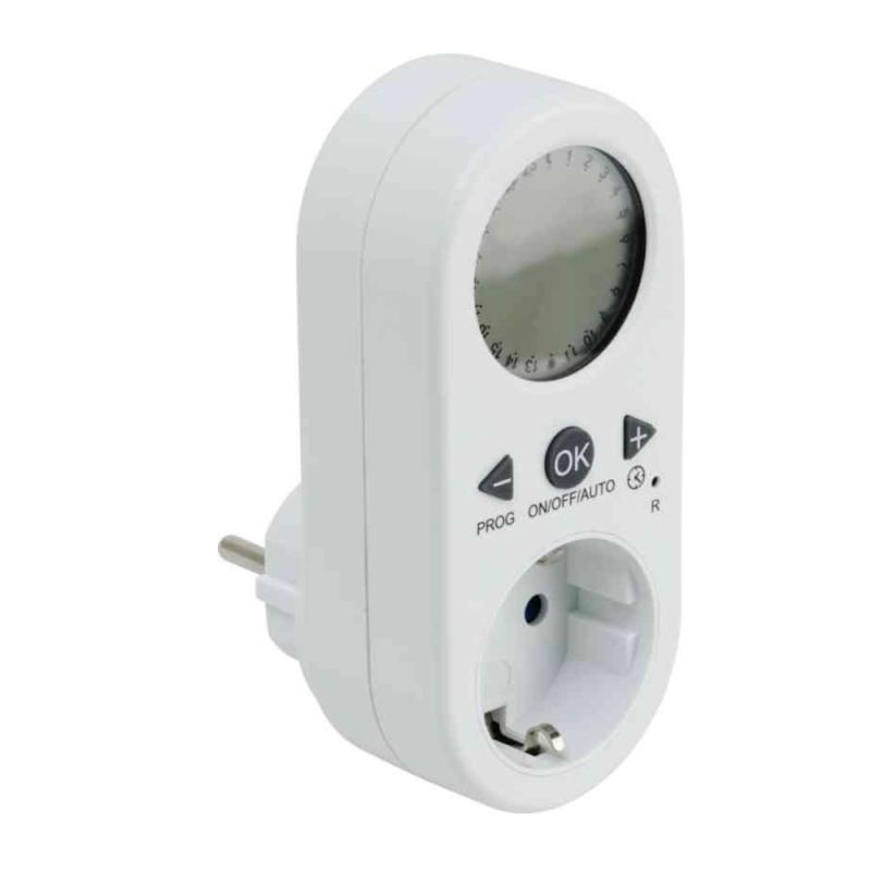 Digital Urkontakt Timer 230V IP20 Hvid Gelia