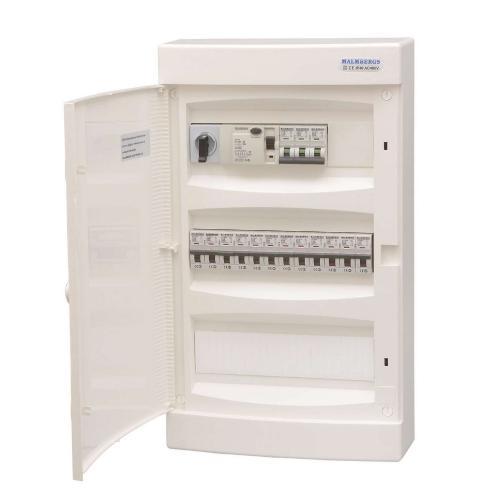 Komplet Normcentral I Plast, 3x12 Moduler, Malmbergs 2291519