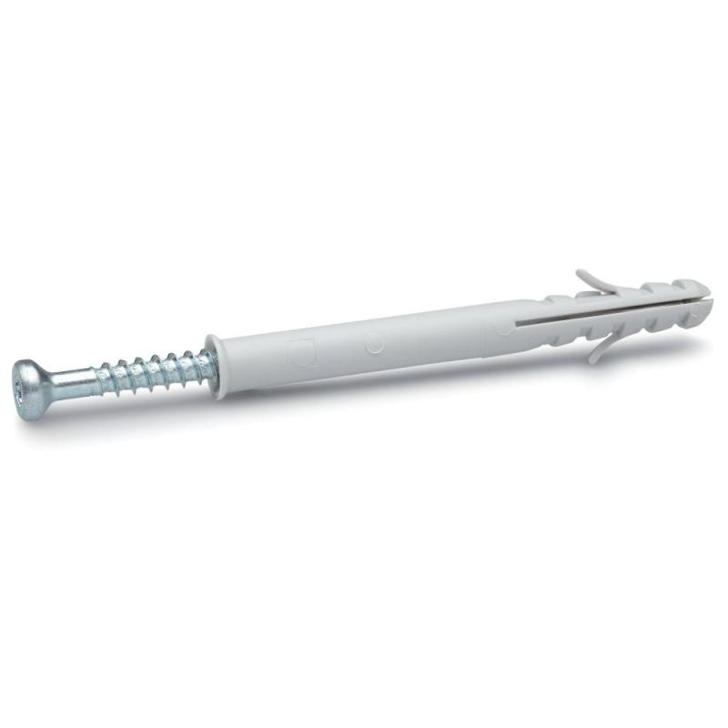 Nylonplugg och Skruv 8x60mm 100st Adjufix