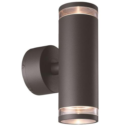 Væglampe Eklof LED, Mørkegrå 2x8W, IP54, Malmbergs 9977094