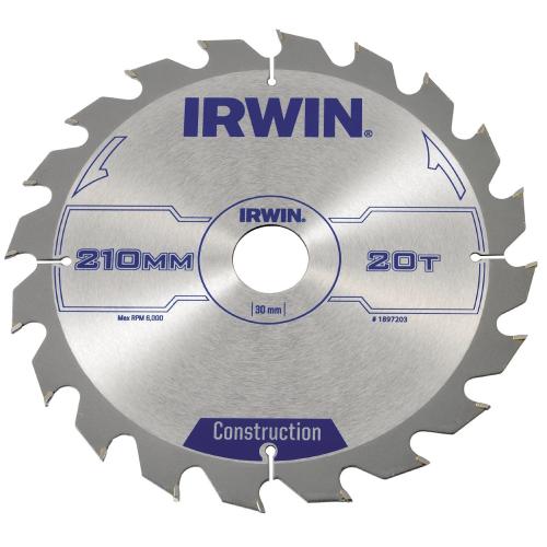 Circular Saw Blades 20T, 210x30mm, Irwin