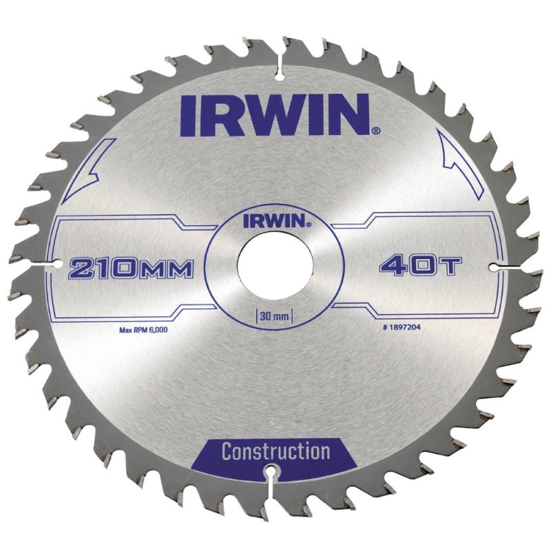 Rundsavsklinger 40T, 210x30mm, Irwin