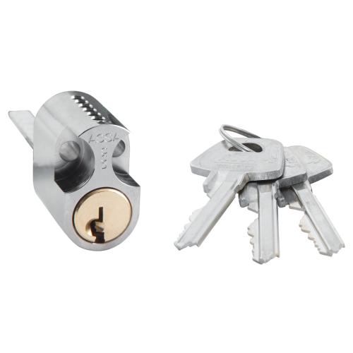 Cylinder 1309 3Nøgler 1301-Serie Oval Mat Krom Assa Abloy