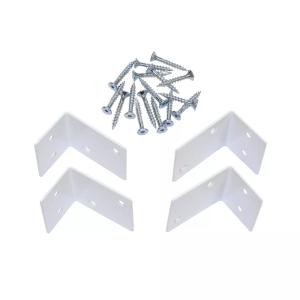 Fittings Balcony Railing Painted Steel White 4pcs Jabo 3788
