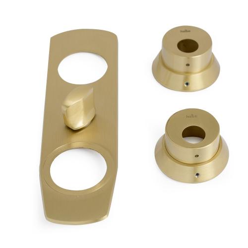 Knopplade/Cylindertilbehør Mat Messing, Habo 17095