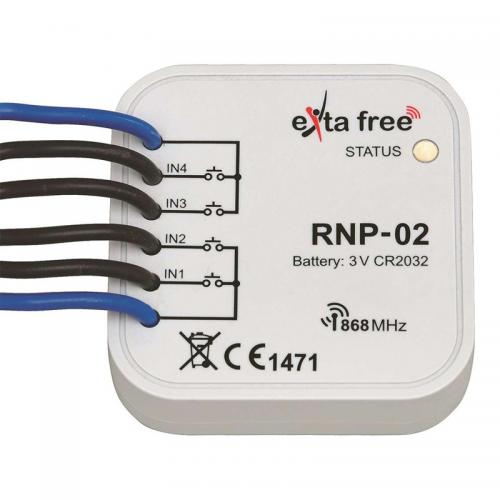 Sender 4 Kanals, 868.32Mhz, Batteri, Malmbergs 9952015