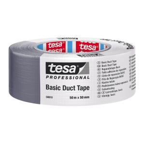 Vævet Tape Basic 4610, 50mmx50m, Sølv, 6stk, Tesa