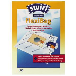 Dammsugarpåse, Flexibag, 3st, Swirl