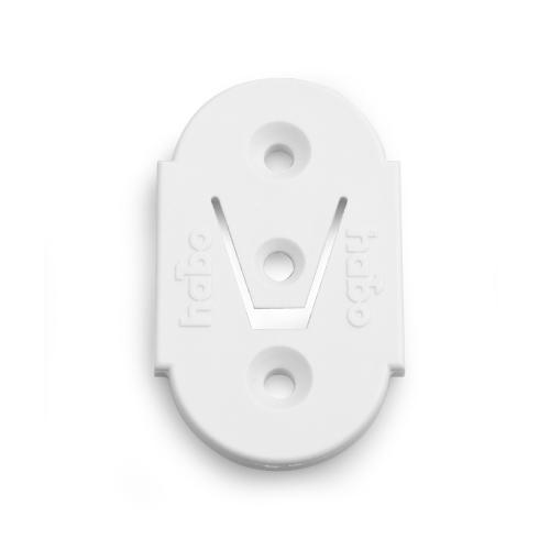 Fästbricka 1102, Vit, 65X40mm, 2st, Habo 16620