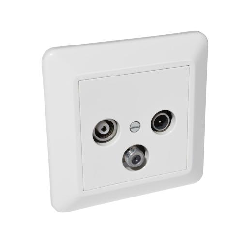 Antennestikdåse Til Indbygning Med Satellitstikdåse RS-Serien 3dB Mountain White Elko