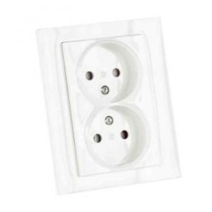 VÄGGUTTAG PLUS 2-V OJORD VIT