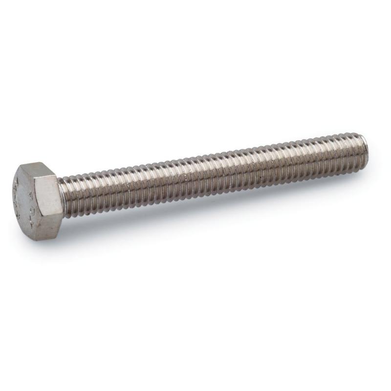 Sekskantskrue M6S 6x25mm Fuldgevind Rustfrit Stål A4 100stk Fast 275507