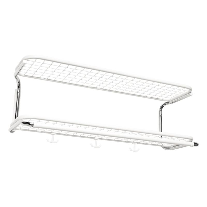 Hatthylla Classic 301, 1000mm, Vit/Krom, 2st, Essem Design