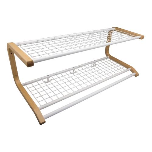 Hattehylde Anna, 800mm, Hvid/Bøg, Essem Design