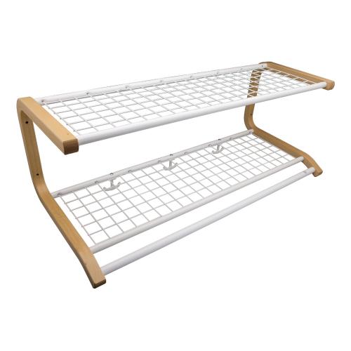 Hattehylde Anna, 600mm, Hvid/Bøg, Essem Design