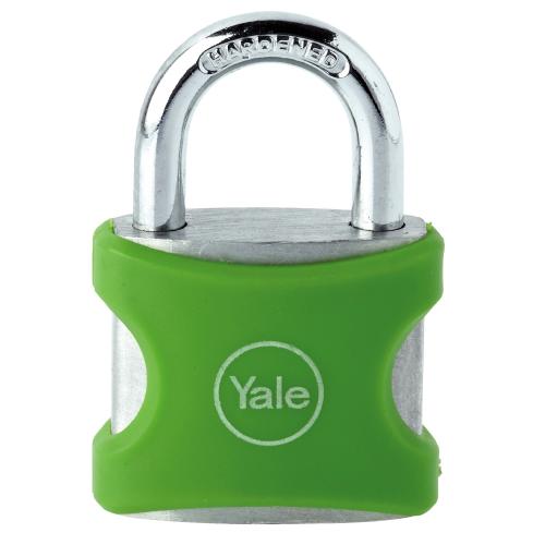 HÄNGLÅS YALE GRÖN GDS 32MM 3NY