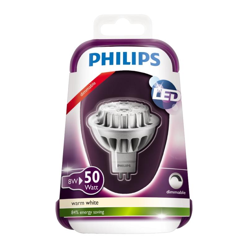 LEDLAMPA SPOT GU5.3 36D VARMVIT DIMBAR 12V 50W ANTAL 4 ST
