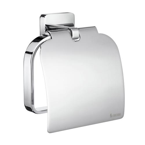 Toalettpappershållare Med Lock Ice Polerad Krom Smedbo OK3414