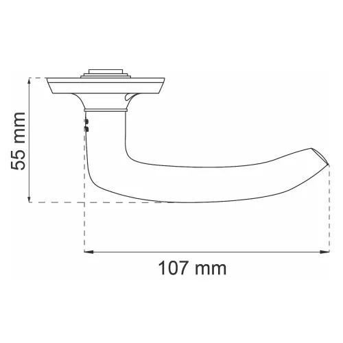 Udvendigt Dørgreb A6696 Clean Polished, Habo 17221