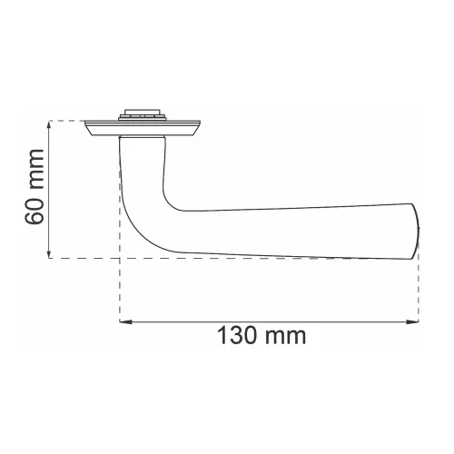 Ytterdörrhandtag Oslo Clean Borstad Habo 17227