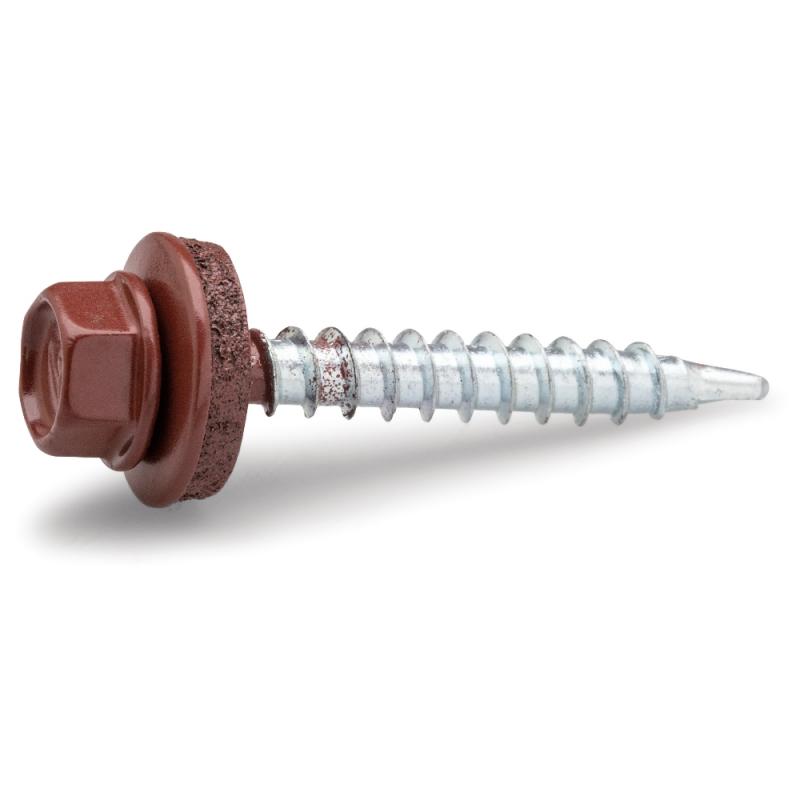 Gårdskrue FZB Oxidrød 4,8x35mm 250stk, Fast 284917