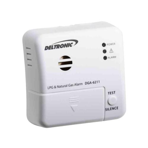 LPG Og Naturgas Alarm DGA-6211 85dB Hvid Deltronic