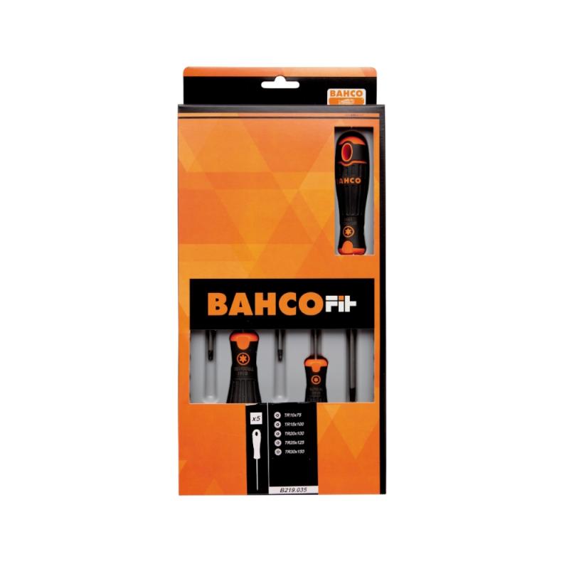 Skruetrækkersæt, 5Dele, Torx TR, Bahco B219.035