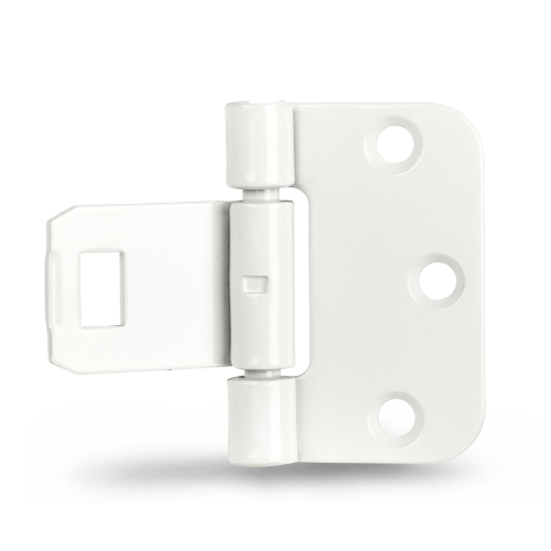 Karmgångjärn snap-in vit