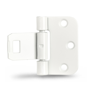 Karmgångjärn snap-in vit