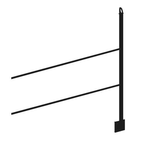 Additional Set Ekerö Side Mounting Black Jabo 25463