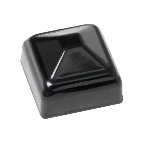 Stolplock Plåt För Metallstaket 50x50mm Svart Jabo 34021