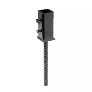 Post Bracket Ground Underground 70x70mm Black Jabo 34030