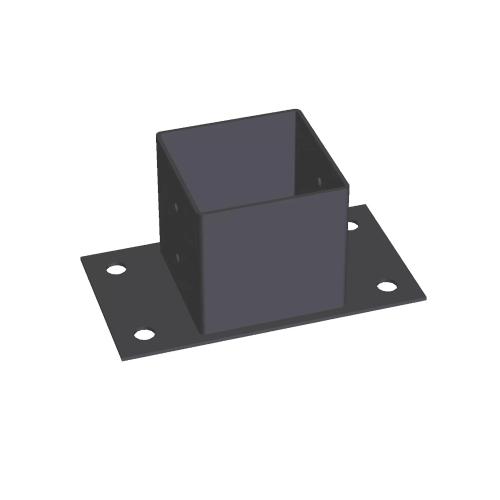 Stolpesko 71x71x70mm Sort Jabo 35144